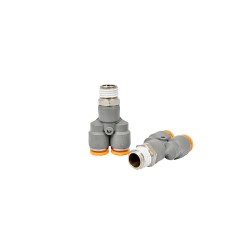 PACK 2 UN UNION Y TUBO 8 MM X HILO 1/4 PULG