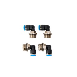 PACK 4 UN CONEXIÓN CURVA TUBO 6 MM HILO M16 X 1.5 MM