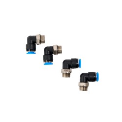 PACK 4 UN CONEXIÓN CURVA TUBO 10 MM HILO M16 X 1.5 MM