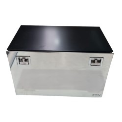CAJA METALICA PLATEADA CROMADA DE 324LTS