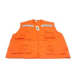 CHALECO GEOLOGO POPLIN NARANJO TALLA M