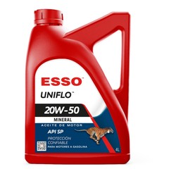 ACEITE MOTOR ESSO UNIFLO 20W-50 4L CAJA 4 UNIDADES