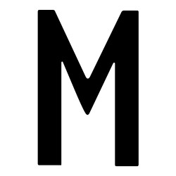 AUTOADHESIVO PATENTE LETRA M