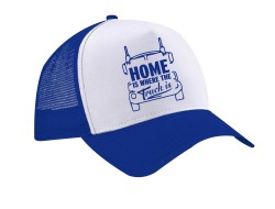 GORRO MALLA CAMIONERO - HOME IS WHERE THE TRUCK IS - AZUL