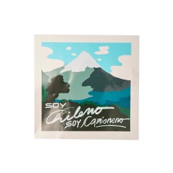 SEÑALETICA SOY CHILENO Y CAMIONERO 15 X 15 CM