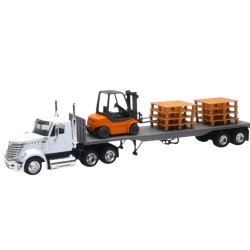 CAMION INTERNACIONAL LONESTAR CON GRÚA Y PALLET 1:43