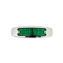 FOCO LATERAL LED VERDE 12 Y 24 VOLTS