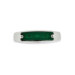 FOCO LATERAL LED VERDE HALO 12 Y 24 VOLTS