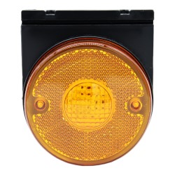 FOCO LATERAL LED AMBAR 12 /24 VOLTS  CON SOPORTE