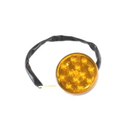 FOCO TROCHA 2 1/2 PULG LED AMBAR 12 Y 24 VOLTS