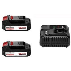 KIT 2 BATERÍAS 2 AH 20V + CARGARDOR SIMPLE