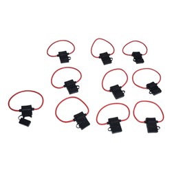 PACK 10 PORTA FUSIBLES CON TAPA