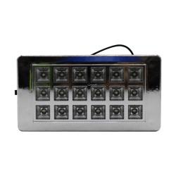 FOCO PLAFONIER LED BLANCO 12 VOLTS CON INTERRUPTOR ADHESIVO
