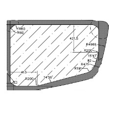 VIDRIO PEGADO ULTIMO LADO IZQUIERDO VIAGGIO