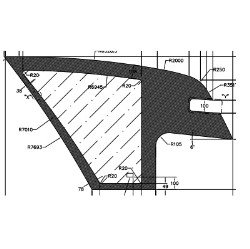 VIDRIO SOBRE PUERTA VIAGGIO 1050 G7