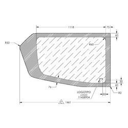 VIDRIO ULTIMO LADO IZQUIERDO PISO SUPERIOR G8