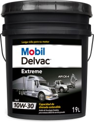 ACEITE MOTOR MOBIL DELVAC EXTREME 10W-30, 19LT