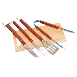 KIT HERRAMIENTAS Y TABLA ASADO