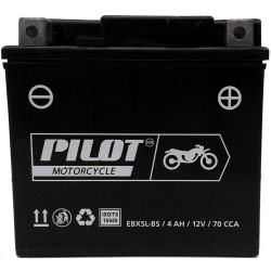BATERÍA 4 AH 70 CCA 12 V BORNE ESTÁNDAR POSITIVO DERECHO PILOT