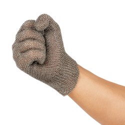 GUANTE MALLA ACERO PUÑO CORTO 7