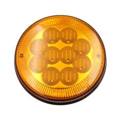 FOCO TRASERO LED 4 PULG AMBAR 12 Y 24 VOLTS