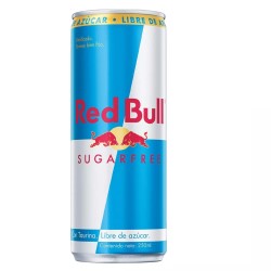 BEBIDA ENERGETICA RED BULL SUGAR FREE LATA 250CC