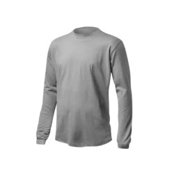 POLERA ALGODON M/LARGA GRIS T/XL