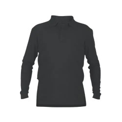POLERA PIQUE M/LARGA NEGRO T/M