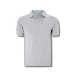 POLERA PIQUE M/CORTA GRIS T/S