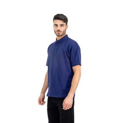POLERA PIQUE QUEBEC MANGA CORTA AZUL XL
