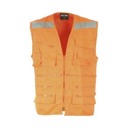 CHALECO GEOLOGO CANVAS NARANJO TALLA M