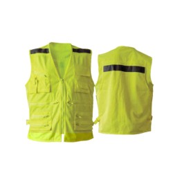 CHALECO GEO POPLIN AMARILLO FLUOR M