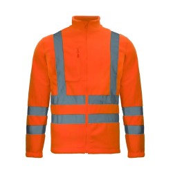 CHAQUETA MICROPOLAR NARANJO FLUOR HIVI 360° T-L
