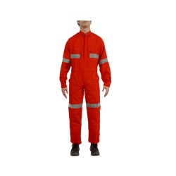 OVEROL POPLIN C/REFLECT. 1 ROJO T/L