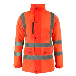 PARKA ACTIVEX NARANJA FLUOR C/REFLECTANTE TALLA 2XL