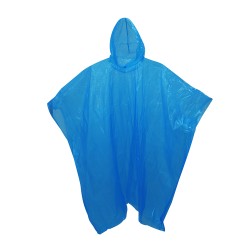 Poncho de emergencia 100% biodegradable azul alaska