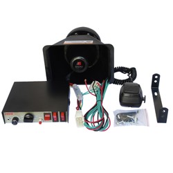 SIRENA 9 SONIDOS 200W CON MICRÓFONO