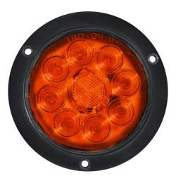 FOCO TRASERO 4 PULG LED AMBAR 12 Y 24 VOLTS