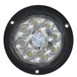 FOCO TRASERO 4 PULG LED BLANCO 12 Y 24 VOLTS