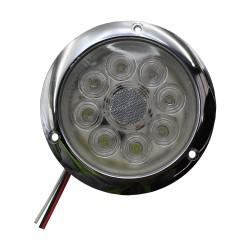 FOCO TRAS.LED 4 BLANCO BI-VOLT CROM.PARA REMACHAR