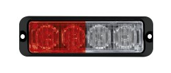 FOCO LATERAL BLANCO / ROJO  ESTROBOSCÓPICO 12 Y 24 VOLTS