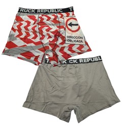 BOXERS BI-PACK DIRECCIÓN OBLIGADA TRUCK REPUBLIC TALLA M