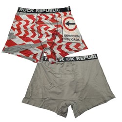 BOXERS BI-PACK DIRECCIÓN OBLIGADA TRUCK REPUBLIC TALLA XXL