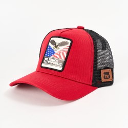 GORRO JOCKEY ROJO EAGLE AMERICAN - TRUCK REPUBLIC