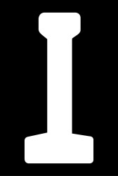 PLANTILLA ADHESIVA PATENTE LETRA I