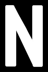 PLANTILLA ADHESIVA PATENTE LETRA N