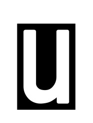 PLANTILLA ADHESIVA PATENTE LETRA U
