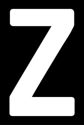 PLANTILLA ADHESIVA PATENTE LETRA Z