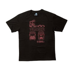 POLERA MANGA CORTA NEGRA - TRUCK RED TALLA XL