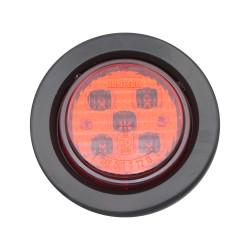 FOCO TROCHA 2 1/2 PULG LED ROJO 12 Y 24 VOLTS